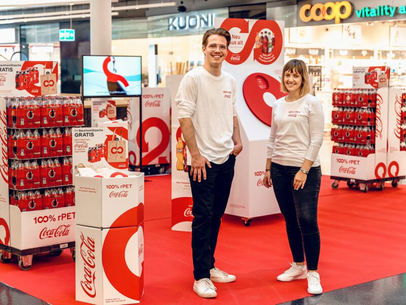 Coca Cola Pet Recycling Promotion Schweiz